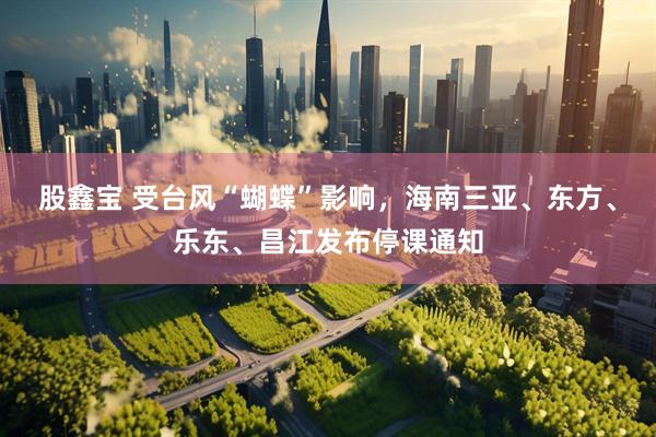 股鑫宝 受台风“蝴蝶”影响，海南三亚、东方、乐东、昌江发布停课通知